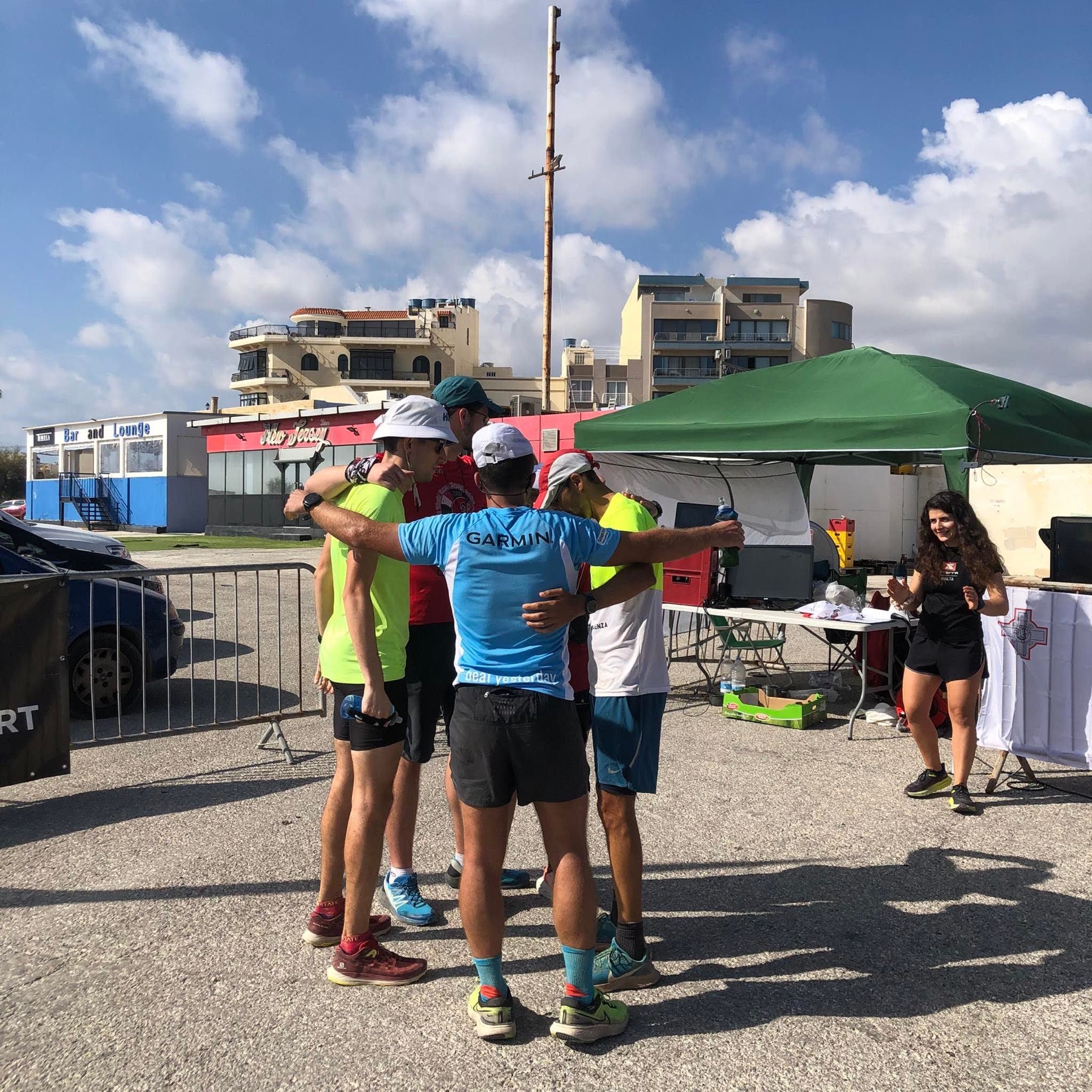 Ultrarunners gathering before a Backyard Ultra event